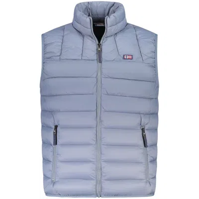Norway 1963 Gray Polyamide Men Jacket In Blue