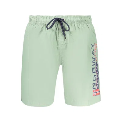 Norway 1963 Green Polyamide Swim Shorts
