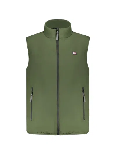 Norway 1963 Logo-patch Zip-up Gilet In Green