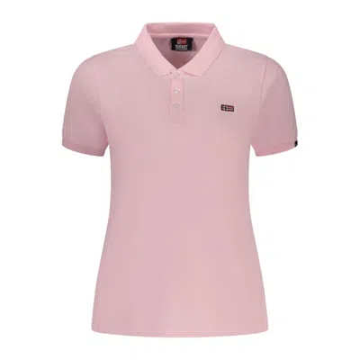 Norway 1963 Pink Cotton Polo Shirt In Black