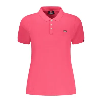 Norway 1963 Pink Cotton Polo Shirt In Black