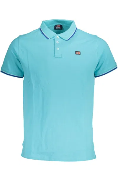 Norway 1963 Light Blue Polo Shirt With Contrast Details