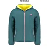 Norway 1963 Green Polyamide Men Jacket In Blue