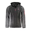 Norway 1963 Gray Polyester Shell Jacket In Black