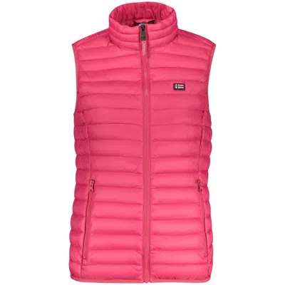 Norway 1963 Rosa Poliammide Donna Giubbotto Smanicato In Pink