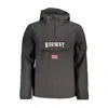Norway 1963 Sleek Soft Shell Hooded Jacket For Men In Black