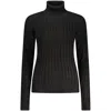 Norway 1963 Black Viscose Women Sweater In Black