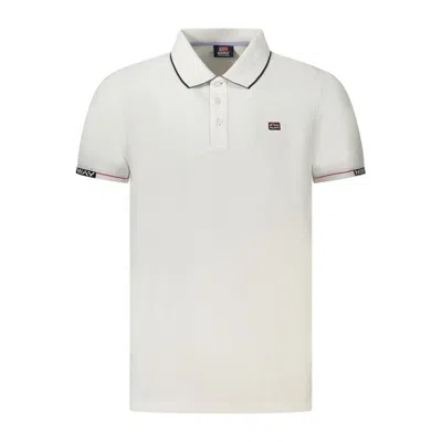 Norway 1963 White Cotton Men Polo Shirt