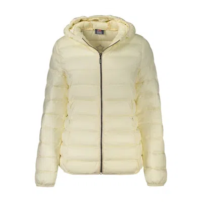 Norway 1963 White Polyamide Women Jacket In Yellow