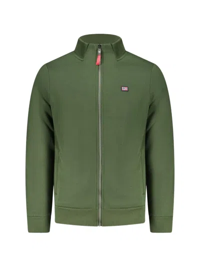 Norway 1963 Zip-up Cotton Sweatshirt In Green
