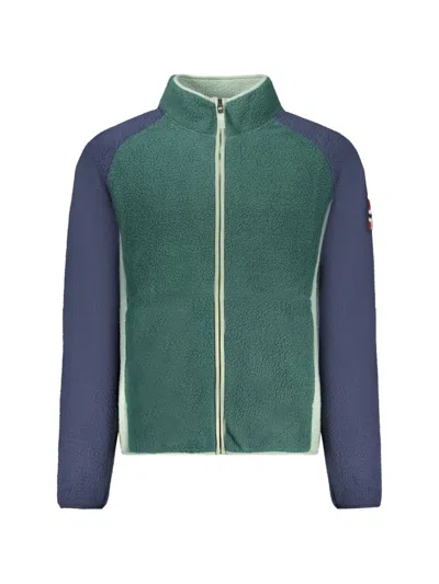 Norwegian Rain Colour-block Fleece Jacket In Green