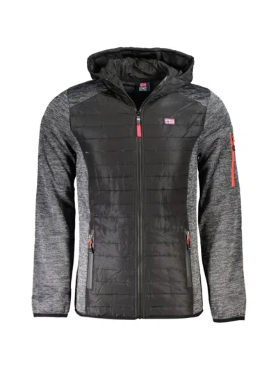 Norwegian Rain Gray Polyester Men Jacket In Multi