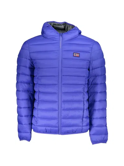 Norwegian Rain Hooded Quilted Jacket In Blue