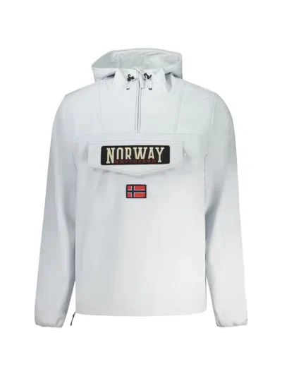 Norwegian Rain Logo-patch Hooded Jacket In White