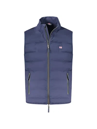 Norwegian Rain Padded Logo-patch Gilet In Multi