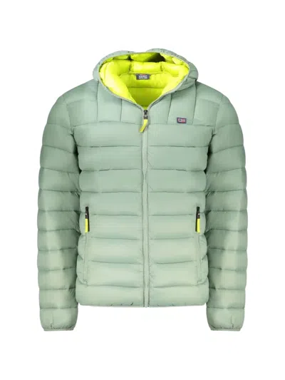 Norwegian Rain Quilted Hooded Jacket In Green