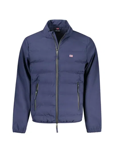 Norwegian Rain Quilted Zip-up Jacket In Blue