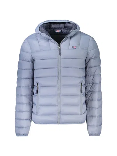 Norwegian Rain Quilted-design Hooded Jacket In Blue