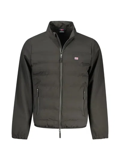 Norwegian Rain Quilted-finish High-neck Jacket In Green