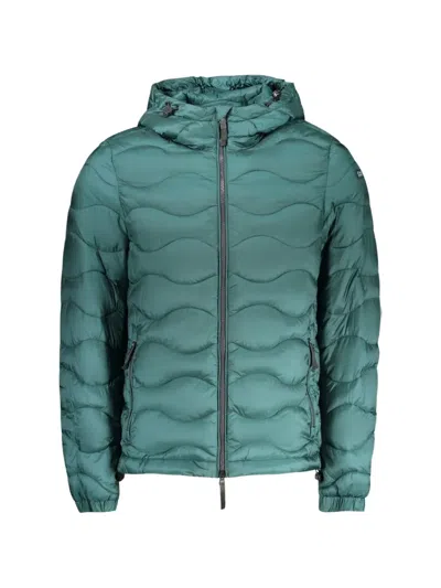Norwegian Rain Wave-quilted Hooded Jacket In Green