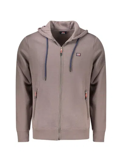 Norwegian Rain Zip-up Cotton Hoodie In Brown