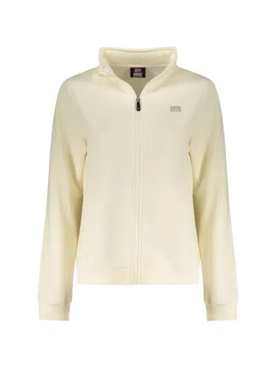 Norwegian Rain Zip-up Cotton Sweater In Neutral