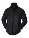 Norwegian Wool Flap-pocket Wool Jacket In Blue