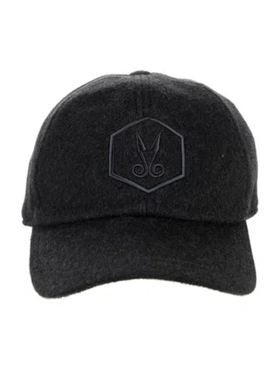 Pre-owned Norwegian Wool Women's Cashmere Baseball Cap In Grey