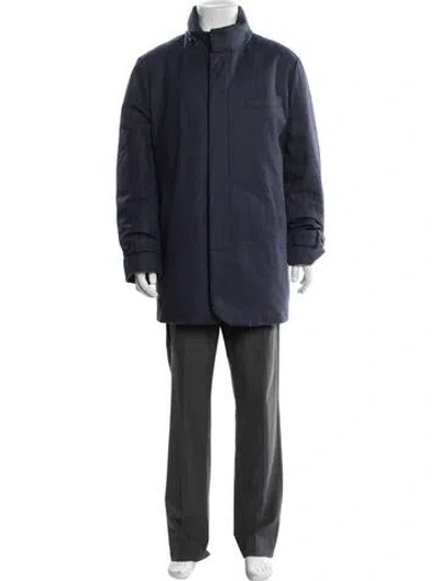 Pre-owned Norwegian Wool Wool Coat In Blue