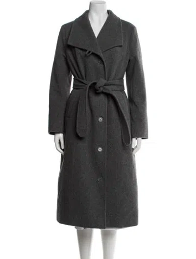 Pre-owned Norwegian Wool Wool Coat In Grey