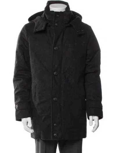Pre-owned Norwegian Wool Wool Parka In Black