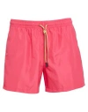 Nos Beachwear Man Swim Trunks Magenta Size Xl Polyester In Magenta