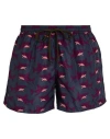 Nos Beachwear Man Swim Trunks Midnight Blue Size Xl Polyester In Blue