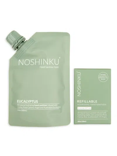 Noshinku 2-pack Eucalytpus Rosemary Rejuvenating Pocket Sanitizer Refill Set In White