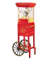 Nostalgia 10-cup Popcorn Cart Nkpcrt2548rd In Red