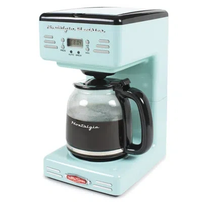 Nostalgia 12-cup Retro Coffee Maker In Aqua