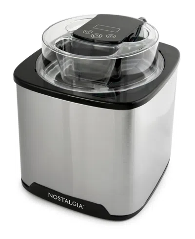 Nostalgia 2 Quart Digital Ice Cream Maker In Black