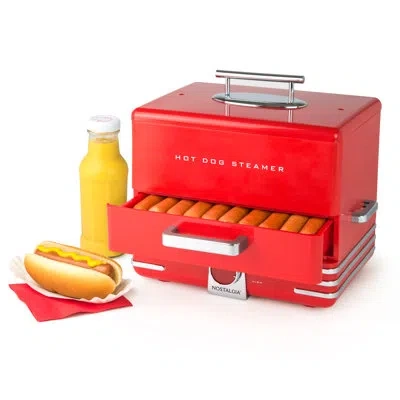 Nostalgia 20 Hot Dog Steamer In Red