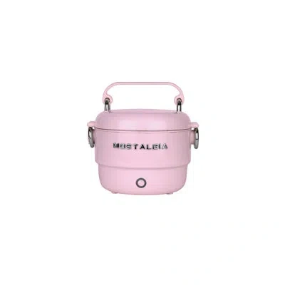 Nostalgia 20 Oz. Classic Retro Heated Lunchbox, Pink