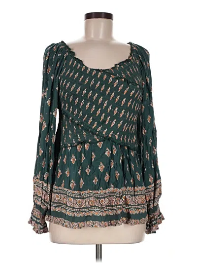 Pre-owned Nostalgia 3/4 Sleeve T-shirt In Green