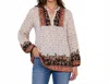 Nostalgia Boho Patterned Tunic In Multi In Multi