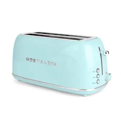 Nostalgia Classic Retro 4- Slice Toaster, Aqua