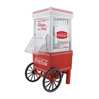 Nostalgia Coca-cola 12-cup Hot Air Popcorn Maker In Red