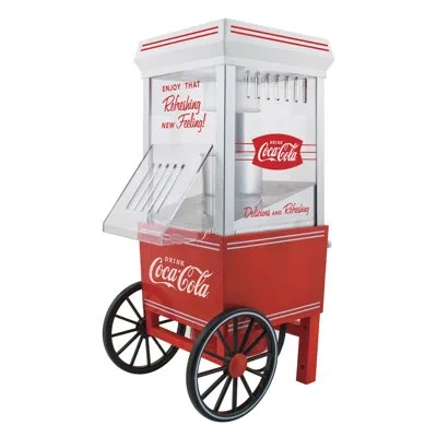 Nostalgia Coca-cola 12-cup Hot Air Popcorn Maker In Red