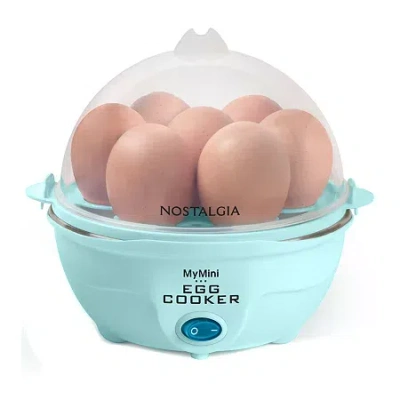 Nostalgia Ec7aq Premium 7-egg Cooker In Blue