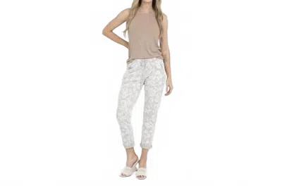 Nostalgia Floral Print Joggers In Grey In Multi