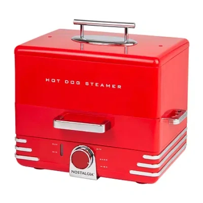 Nostalgia Hot Dog Steamer In Red
