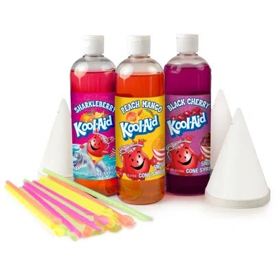 Nostalgia Kool-aid Kasck3bps Snow Cone Syrup Party Kit