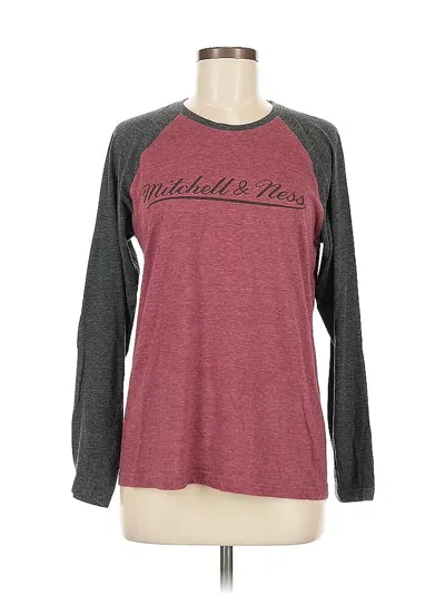 Pre-owned Nostalgia Long Sleeve T-shirt In Burgundy