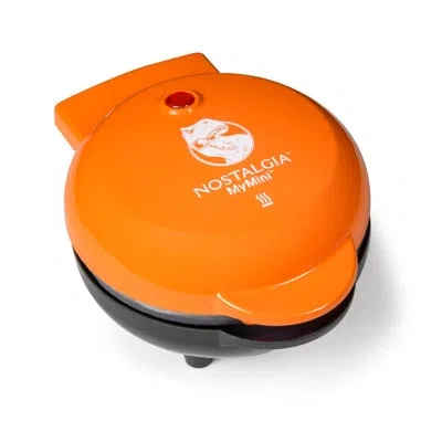 Nostalgia Mymini Princess/dinosaur/cars & Trucks Personal Electric Waffle Maker In Orange